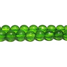 Blue Green Red White Moldavite Round Stone Beads for Jewelry Making DIY Bracelet Necklace 6/8/10 MM Color Green, Item Diameter 8mm About 48pcs