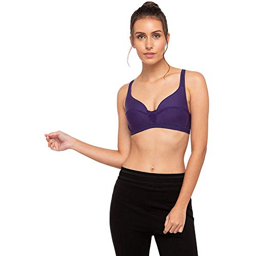 Image of Triumph Beginner Bra for Women Padded Non Wired Bra Wireless Full Coverage Lingerie for Teens Lightly Padded Cut-n-Sew Support Wide Straps Elastic Bottom Band Pack of 1