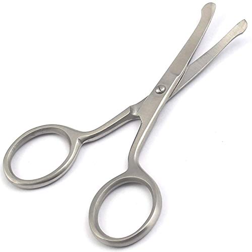 Precise Canada: 'Nose Hair Scissors Curved' - Grooming Cutting Scissors for Trimming Hair - Nose Scissors for Men & Women - Manual Nose & Ear Hair Remover for Nose/Eyebrow/Ear/Dog Hair Trimming