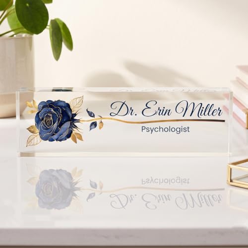Image of Personalized Social Worker Acrylic Desk Plaque, Social Worker Gift