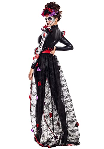 Disfraz Rosas Día de los Muertos Mujer miniatura 2