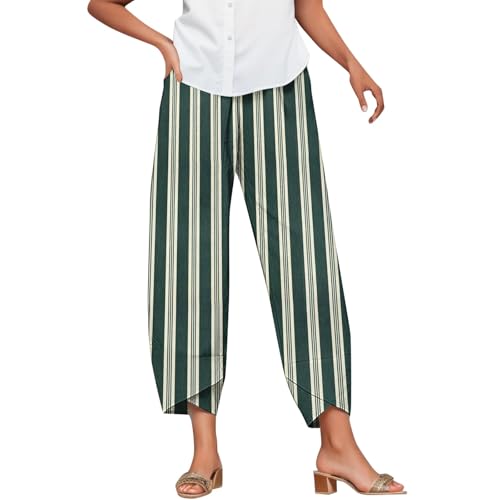 Pantalon lin femme été blanc fluide et léger pour la plage