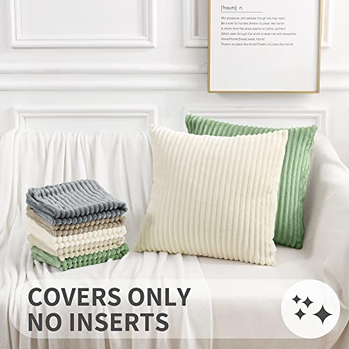 Simmore Christmas Decorative Throw Pillow Covers 18X18 Set Of 2, Soft Plush Flannel Double-Sided Fluffy Couch Pillow Covers For Sofa Living Room Home Decor thumb #6