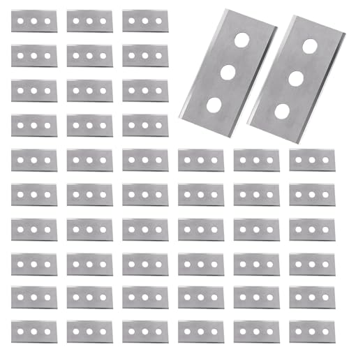 Cuchillas de Recambio para Rascavidrios, 43mm,48 Piezas Cuchillas raspadoras de Doble Cara, Cuchillas Rasqueta Vitrocerámica Inoxidabl, Cuchilla Vitroceramica Cuchillas de Repuesto, para limpia suelo Cuchillas de Recambio para Rascavidrios, 43mm,48 Piezas Cuchillas raspadoras de Doble Cara, Cuchillas Rasqueta Vitrocerámica Inoxidabl, Cuchilla Vitroceramica Cuchillas de Repuesto, para limpia suelo