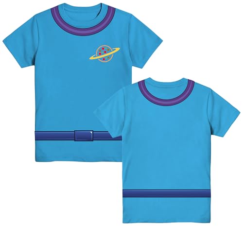 Disney Toy Story Alien Pizza Planet Costume Disneyland Boys Youth T-Shirt(XL Front/Back) Turquoise