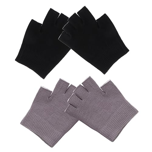 SOESFOUFU Warmth Moisture Pairs Women's Work Gloves Half Finger Moisturizing Spa Gloves Comfortable for Cold Days