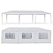 Smartxchoices 10' x 30' Outdoor White Waterproof Gazebo Canopy Tent with Removable Sidewalls and Windows Tent for Party Wedding Events Beach BBQ