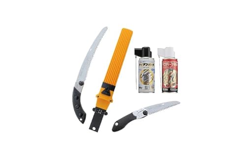 カーブ刃で生木剪定で楽々スピーディ シルキー万能鋸セットC