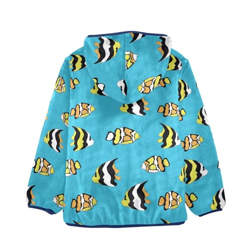 Clownfish Girls Fleece Jacket Girls Fall Jacket Girls Zip Up Hoodie Girls Sherpa Jacket 2-10T2
