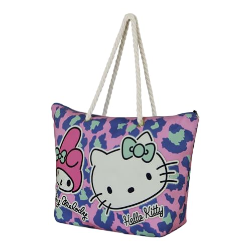 Karactermania Sanrio Hello Kitty Safari Bolsa de Playa Soleil, Rosa, 52 x 37 cm