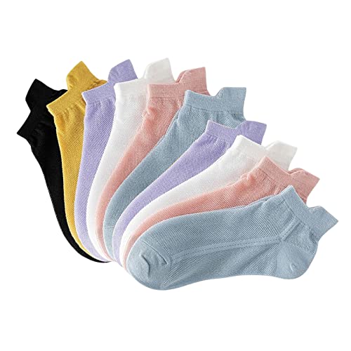 Yiju Short Socks Comfortable Casual Socks Low Cut Ankle Socks Breathable Liner Short Crew Socks For Running Walking, Woman #TOP4