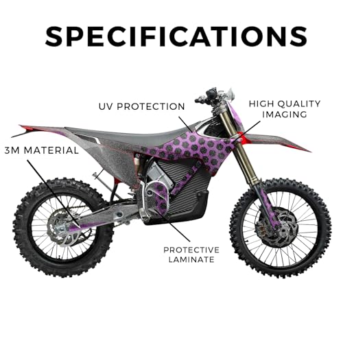 Image of Glossy Glitter Stark Varg MX 2023-2025 Graphics Kit Wrap - Hex Magenta - Varg MX Skin - Premium 3M Vinyl Protective Wrap Decal Cover - Easy to Apply | Crafted in The USA by MightySkins