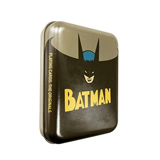 Cartamundi DC Comics Batman - Juego de Cartas en Lata con Relieve, Metal