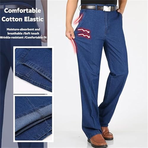 JettJeans - Stretch Straight Jeans for Men, JettJeans Men's Fit Stretch Dad Jeans, Business Work Pants4