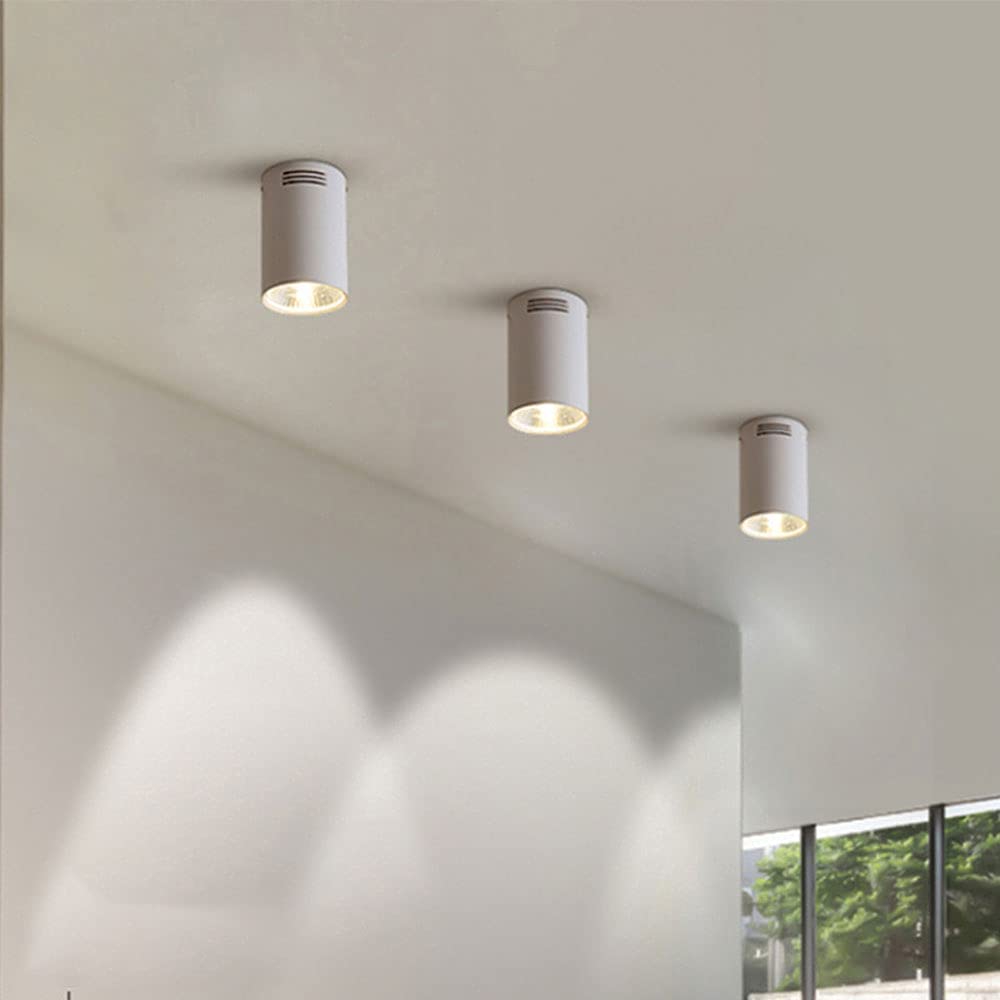 Lampa Ścienna Nowoczesne Sufitowe Reflektor Accent Lampa, 10W Led Sufitowy Montowany Światła, Aluminiowe Oświetlenie Spotowe Na Powierzchni, Cylindryczne Reflektory Sufitowe Do Gospodarstwa Dom