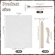 PH PandaHall Buchbindetuch Set Bindewerkzeug Set Mit 2 Blatt 3 m Weißem Baumwolltuch Buchtuch 2 Stück Falzbein Papierfalzeisen 1 Bürsten Für DIY Buchbinden Basteln Nähen