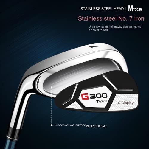 Golf-7-Hierros-zurdos-Golf-Clubs-Hombres-Mujeres-Practicando-Clubes-RS-Clase-Superficie-Mejorada-Alta-Elasticidad-Deportes-Ejercicio-Golf-Club-Hierro