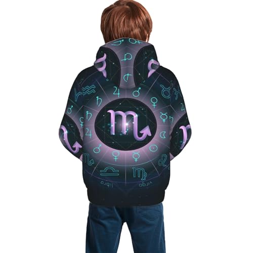 Scorpio Boy, Girls Sports Shirt Youth Pullover Fashion Hooded Sweatshirt2