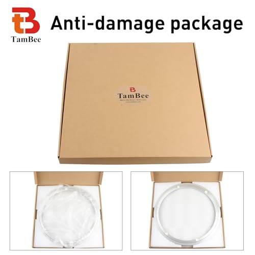 Image of TamBee 14 Inch Mute Lazy Susan Bearing, 330 LBS Heavy Duty Aluminum Lazy Susan Hardware Kit Rotating Ring Mechanism for Dining Tables, DIY Projects(Base Only)