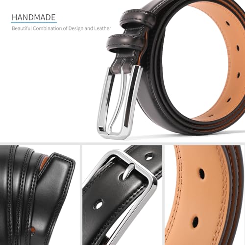 New Belt Men's Leather Pin Buckle Belt Men's Cowhide Intellectual/Trendy/Modern/Business Comfortable and stylish3