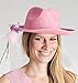 Produktbild Party-Teufel® Rosa Cowboyhut Aufschrift Bride to Be mit Brautschleier und Zauberstab Accessoire Junggesellenabschied