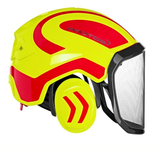 Protos Integral Forest Schutzhelm 204002-21 – Neongelb-Rot – KWF-Profi Zertifiziert – Integrierter Gehörschutz, 360° Belüftung Protos Integral Forest Schutzhelm 204002-21 – Neongelb-Rot – KWF-Profi Zertifiziert – Integrierter Gehörschutz, 360° Belüftung