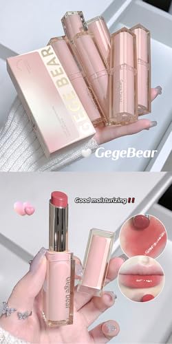 Image of Gege Bear Water Gloss Lipstick | High-Shine Lightweight Liquid Lip Color | 6 Stunning Shades for All Skin Tones | Long-Lasting Moisturizing Glossy Finish | Non-Sticky Lip Tint with Luxurious Packaging | Everyday Wear Makeup Essential (03# Elegant Senior Sister, 3.8g)