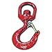 Swivel Hook, Carbon Steel, 1500 lb, Red