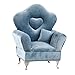 UxicRuya Fashion Sofa Bed Jewelry Box 12inch Dolls Accessories Dollhouse Furniture for Bedroom, Blue