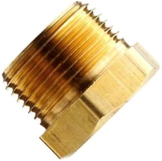 Bushing Fitting Pipe BSPP 1/2â€ Male to 3/8â€ Female Gauge Adapter Brass