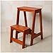 Schodek Drewniany Wysoki Drewniany Ławka Krzesło Kuchenne Składane Drabiny Krzesło Wielofunkcyjne Drabiny Stołek (brązowy)