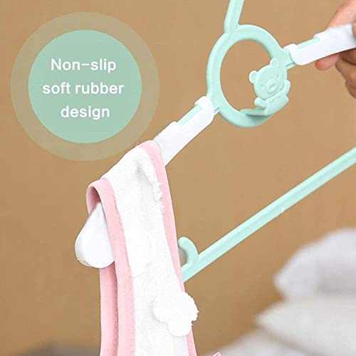Hgyze Baby Nursery Closet Hangers, Ultra-Thin Non-Slip And Extendable Laundry Infant Pant Hanger For Newborn Clothes -20Pcs Green Gifts- Adjustable Children Coat Hanger For Girl Boy Toddler Kids Child #TOP7