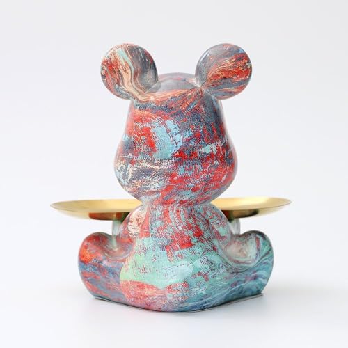 Estatua de oso en resina para decoración de hogar miniatura 3