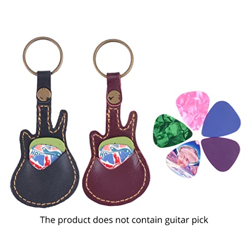 BDBHY Porte-clés en Cuir PU Porte-médiators De Guitare Porte-clés Médiators Sac Étui Accessoires - Les Beatles, Paul McCartney, John Lennon, RIngo Starr, George Harrison BDBHY Porte-clés en Cuir PU Porte-médiators De Guitare Porte-clés Médiators Sac Étui Accessoires – Image 4
