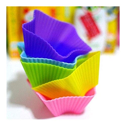 6 Stück / 1Lose Cupcake Silikonform Kuchenform Backen DIY Großhandel Schablone 45 cm Fondantformen Silikon Seifenform Fitness (Farbe: 3 cm)