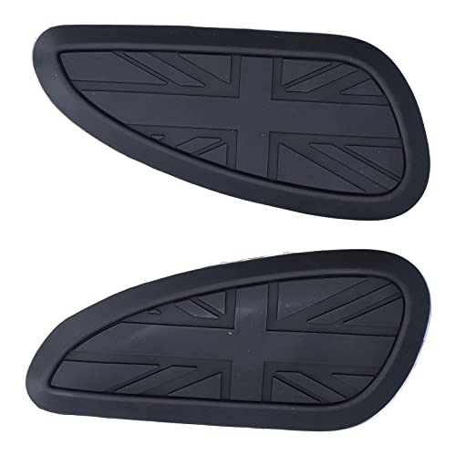 Image of KIMISS Motorcycle Tank Knee Pad, Fuel Tank Sticker Pad Protector Rubber Replacement for T100 T120 /Speed ​​Twin /Street Scrambler(black)