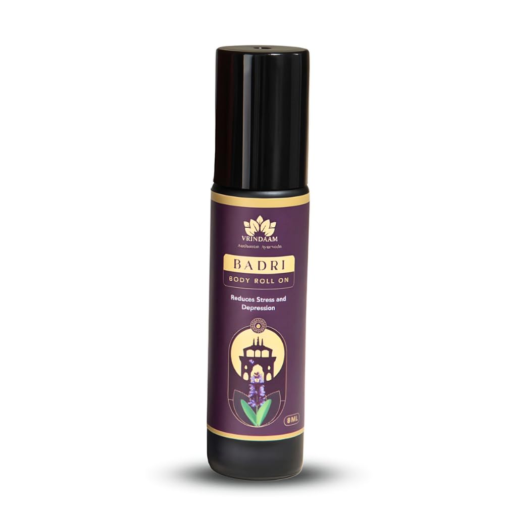 VRINDAAM Badri 100% Natural Ayurvedic For Daily Use & Romantic Evenings | Long Lasting Natural Aromatic Body Roll On - 8ML-picture-21