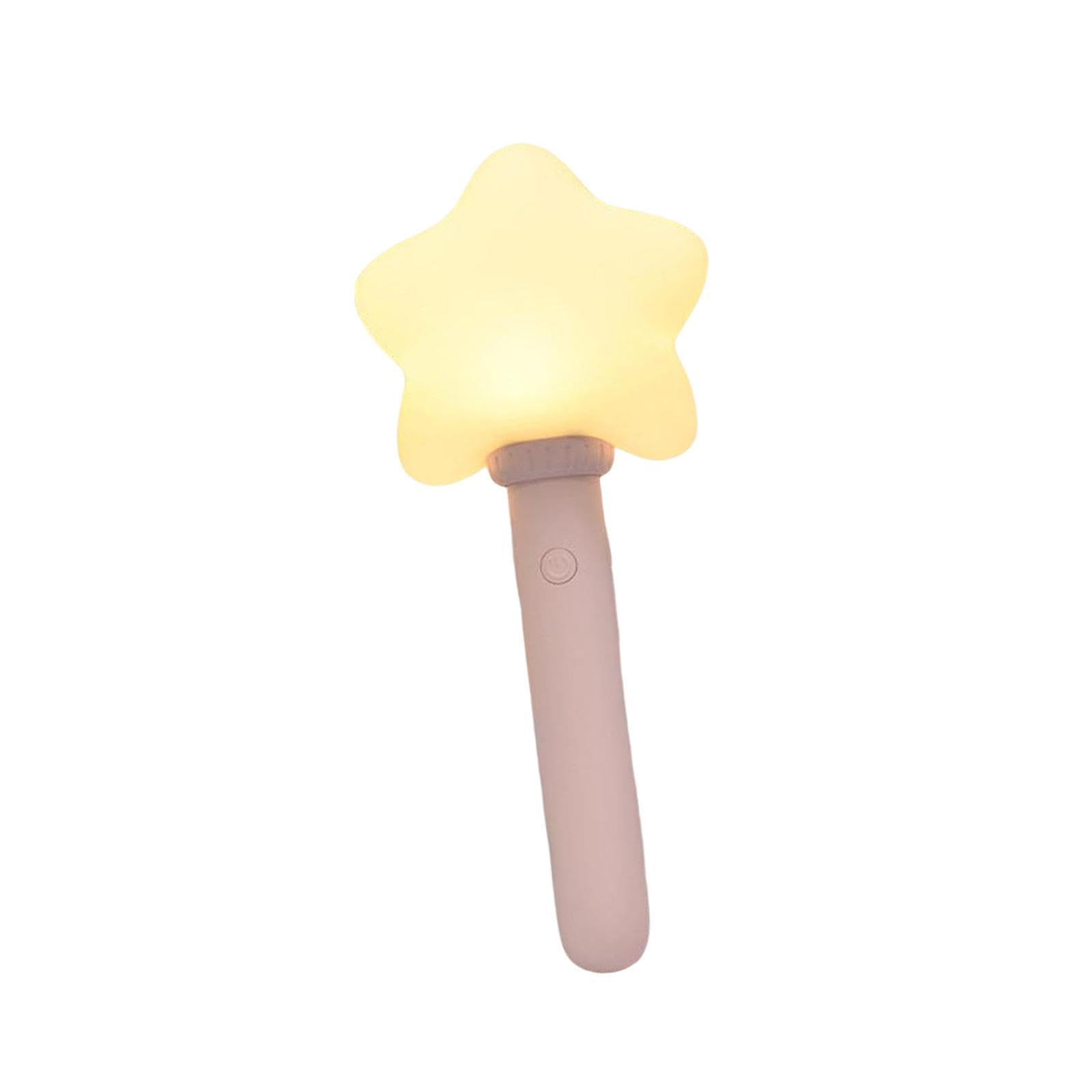 Colcolo Handheld Silicone Night Light Concert Lightstick Lightweight Compact for Concert Festival Party Favor Supplies Wedding, Star
