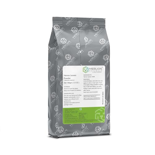 Henna e índigo en polvo Merlion Naturals 7 oz pack 2 miniatura 2