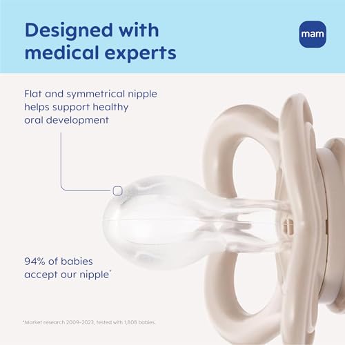 Image of MAM Air Pacifier 6-16 Months, Extra Air Flow for Sensitive Skin, 4 Pack