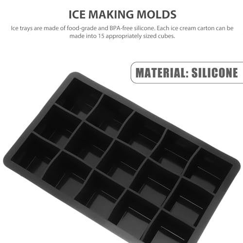 Molde de silicona para cubitos con tapa 2 piezas miniatura 4