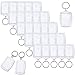 Produktbild mengger Acryl Schlüsselanhänger Foto 40pcs Anhänger Bild Transparent Mini Bilderrahmen Schlüsselbund mit Schlüsselring für Oktoberfest Karneval Abschluss Fotogeschenke