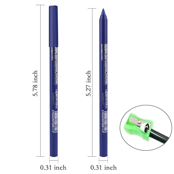 Set de lápices delineadores de gel con glitter miniatura 6