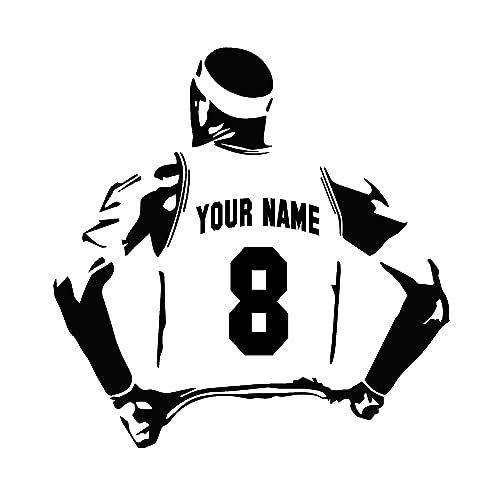 Personalized Custom Basketball Player Wall Decal - Choose Your Name & Numbers Custom Player Jerseys Vinyl Decal Sticker Decor Kids Bedroom (23