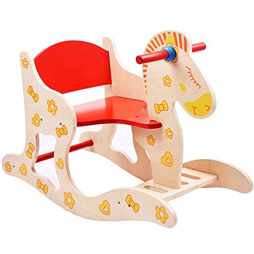 ZhaoXH-Schaukelpferd Hölzerne Rocker Kinder Kinder Schaukelpferd Spielzeug Kleinkind Schaukelstuhl Kind Schaukeltier mit…