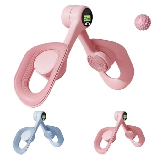 Mireva Fit Pelvic and Thigh - Mireva 360 Rotating Pelvic Floor Trainer for Women Adjustable Home Exercise Equipment for Pelvis Legs Hips & Glutes (Pink)