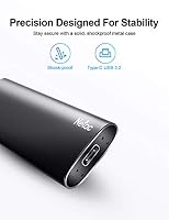 Netac 2TB SSD Extern USB 3.2 Gen 2, Externe Festplatte SSD für Laptop, TV Aufnahmen, Mac, Xbox, Handy Android (USB C Aluminum) – Ansicht 3