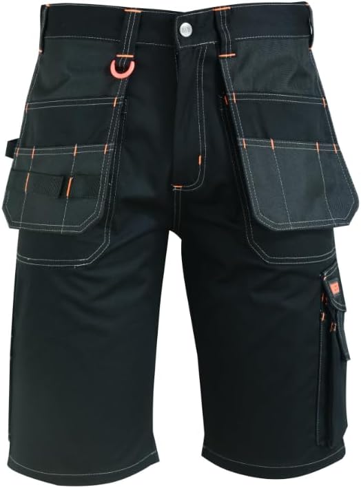 MS9 Mens Cargo Redhawk Holster Pockets Painter Work Working Shorts
