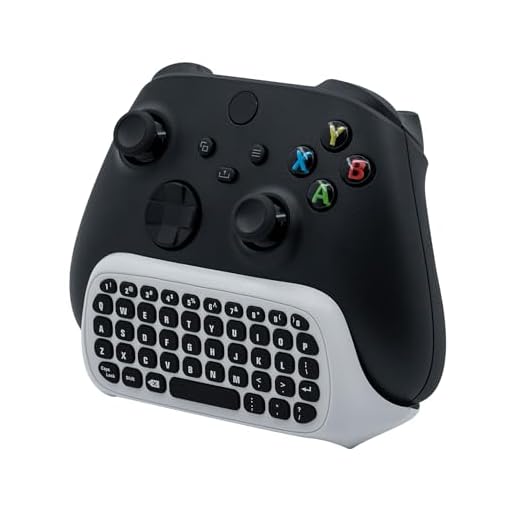 Mcbazel Mini Game Keyboard 2.4G Receiver Wireless Chatpad Message with 3.5MM Audio Jack for Xbox One/Xbox One X/Xbox One S/Xbox Series X/Xbox Series S - White