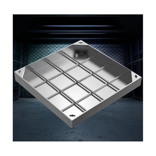 Couvercle de regard de fosse septique avec base 70x70x8 cm pour extérieur - 2